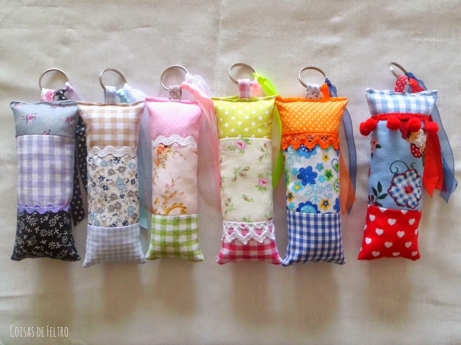 Porta-chaves patchwork