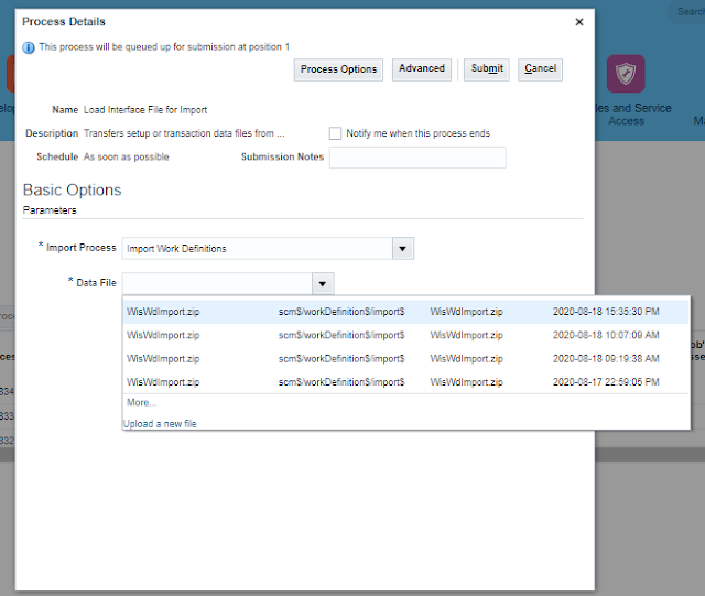 Import Data into Application Table using FBDI in oracle Fusion Data