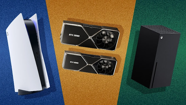 بالصور مقارنة بين حجم أجهزة الألعاب الجيل القادم PS5 و Xbox SX و بطاقة الرسومات RTX 3090 