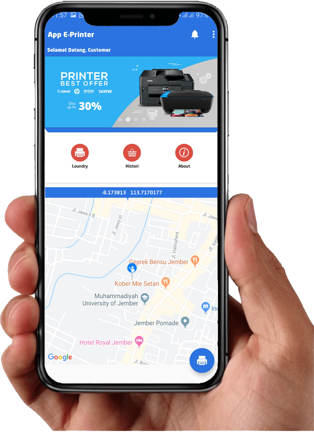 Aplikasi Sistem Pencarian Jasa Cetak Printing Proposal Berbasis Android Location Based Service