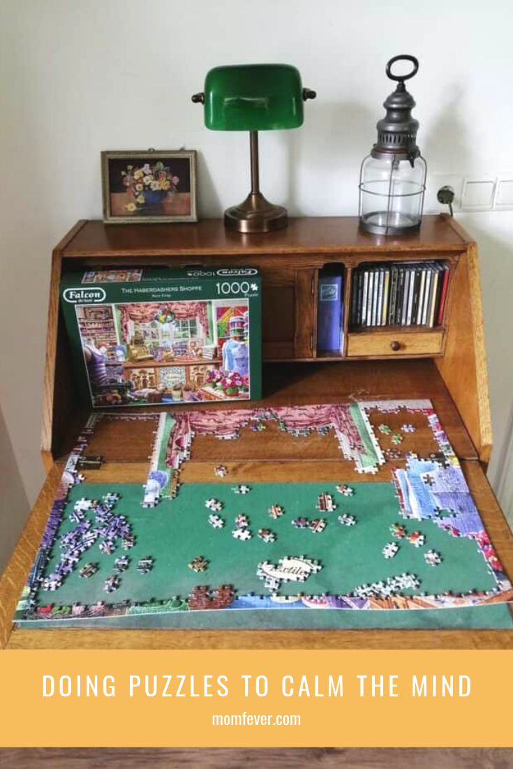 Doing a puzzle quiets the mind Doing a puzzle quiets the mind