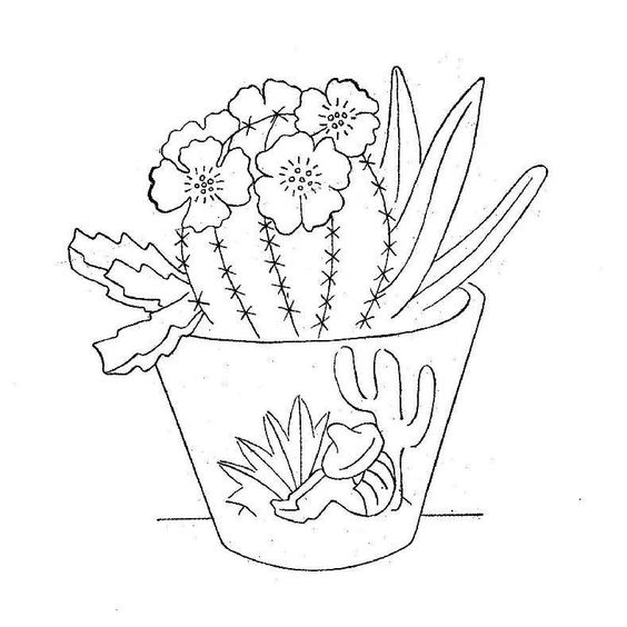 Risco suculenta  Cactus drawing, Cactus paintings, Coloring pages