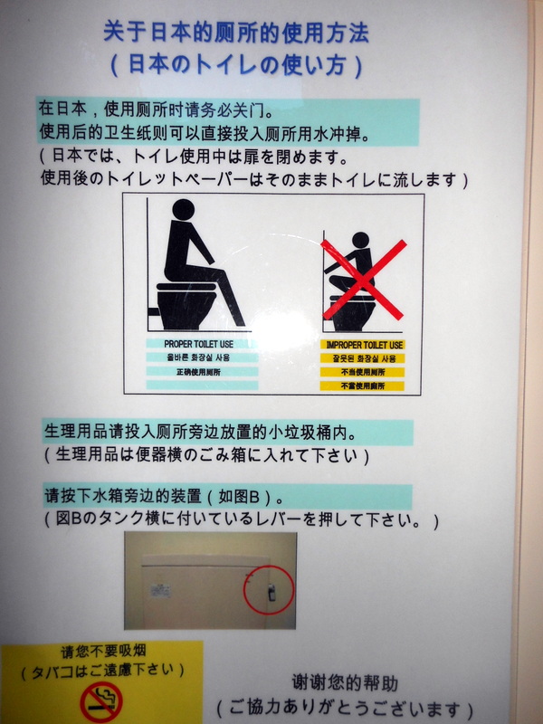 Hokkaido Kudasai Proper Way to Use a Western Toilet