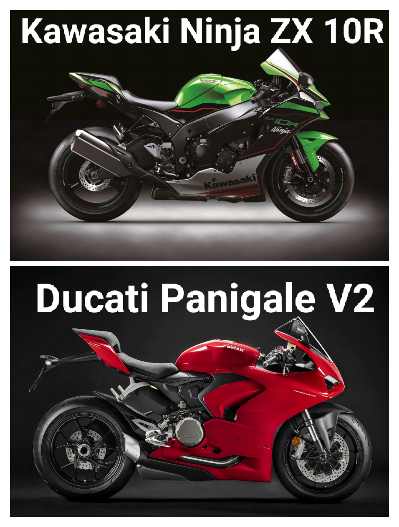 The Italian Ducati Panigale V2 or the Japanese Kawasaki Ninja ZX 10R
