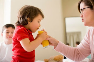 Trẻ em rất khó để ăn rau nên uống nước ép là cách tốt để bổ sung rau cho trẻ.