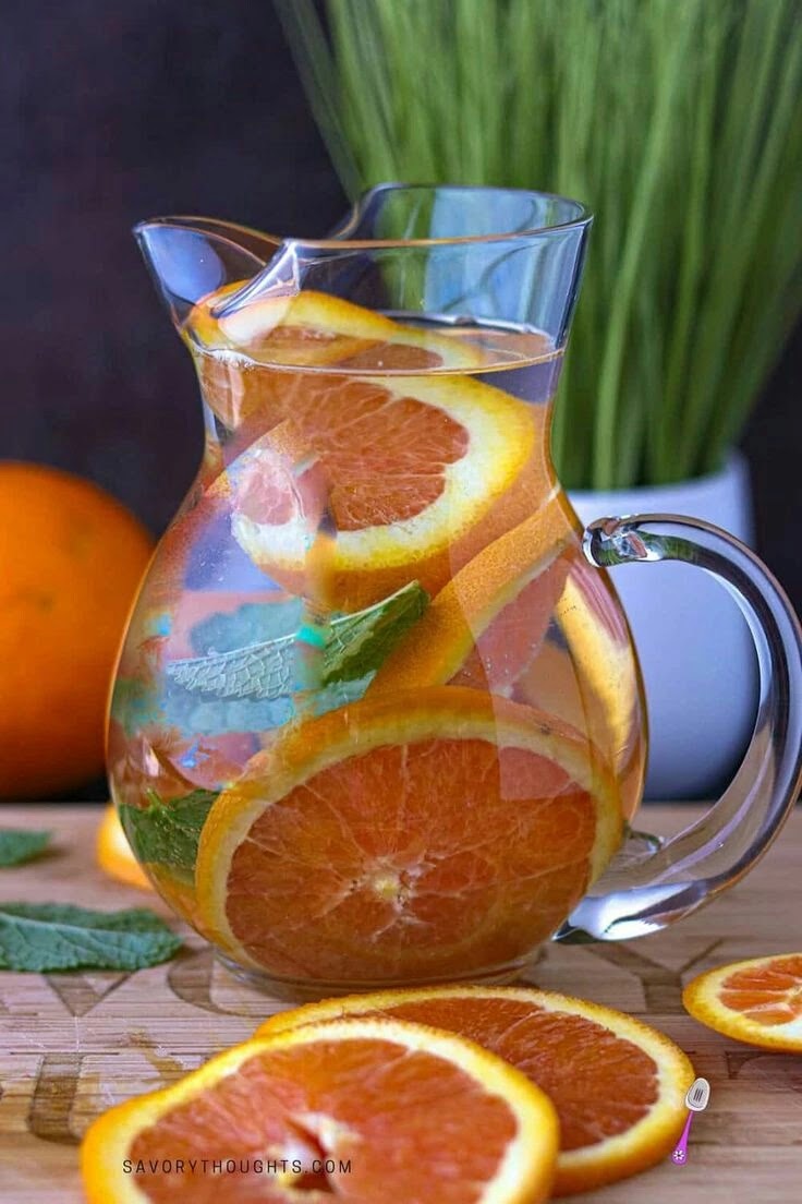 Orange for detox water
