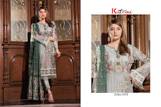 Khayyira Fuchsia Georgette pakistani Suits wholesale