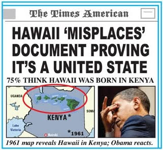HAWAII 'MISPLACES' DOCUMENT PROVING IT'S A UNITED STATE