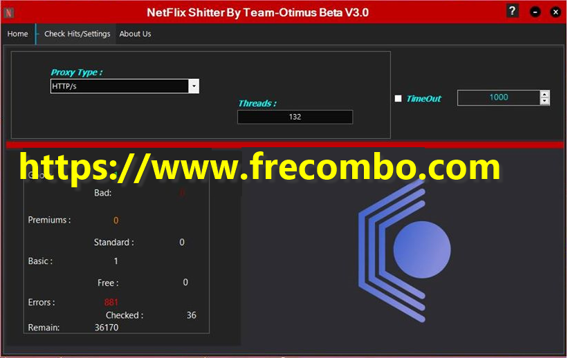 Netflix Accounts Checker With Capture V3.0 By Team Otimus Combo List