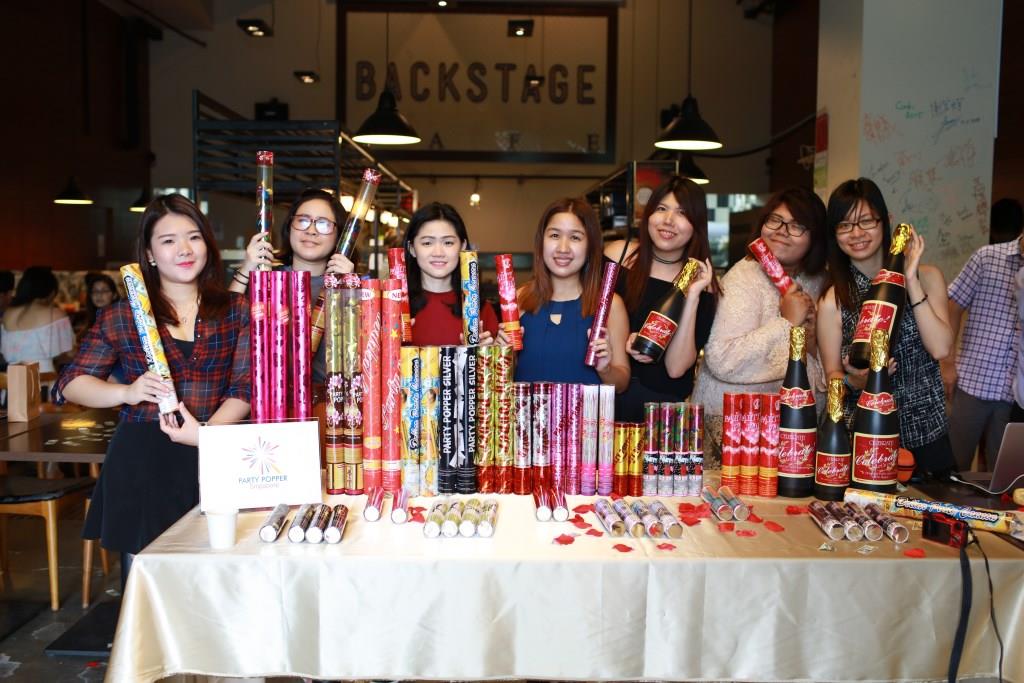 The launch of Party Popper Singapore
