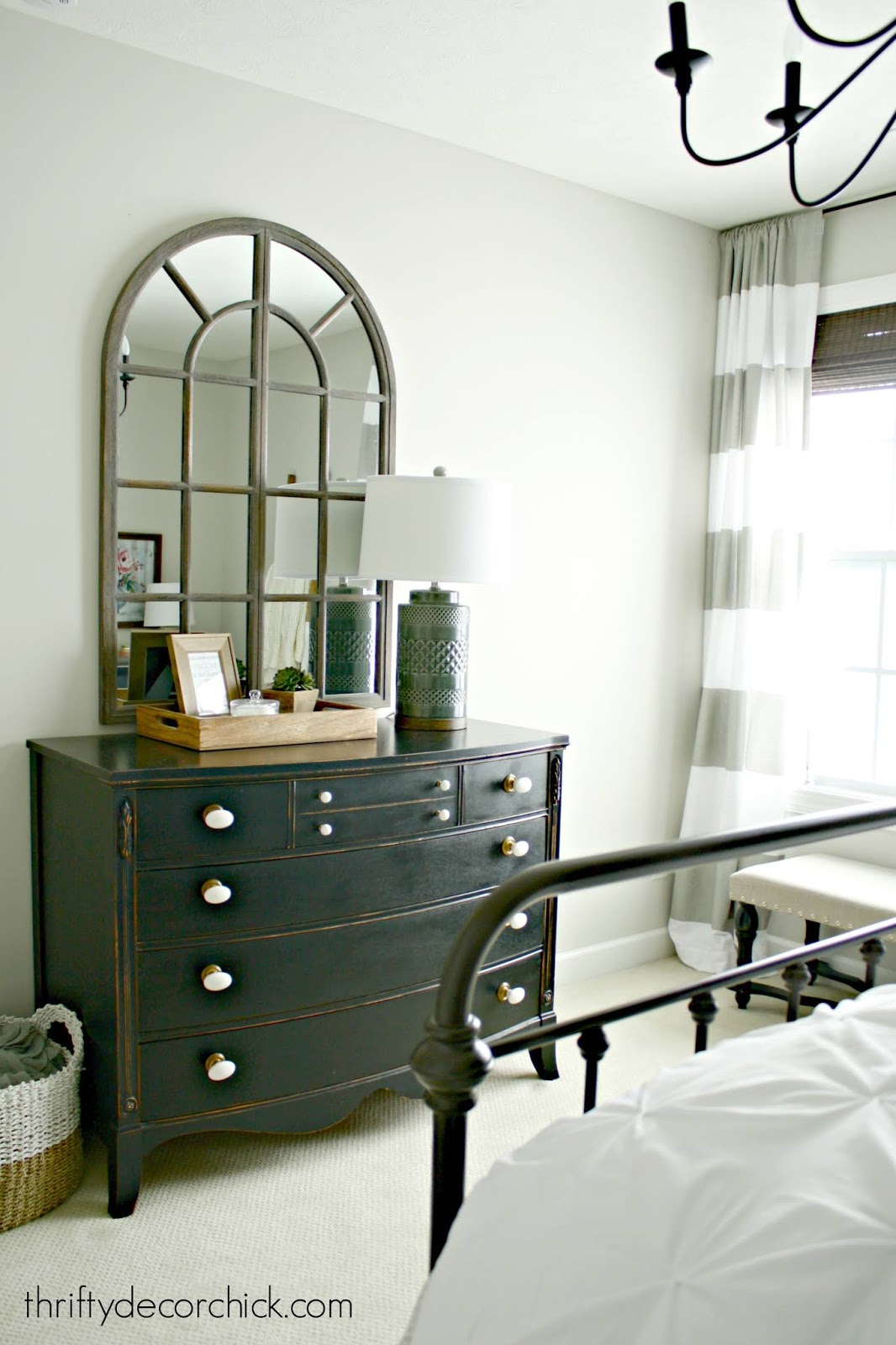 Bedroom with pretty farmhouse touches 