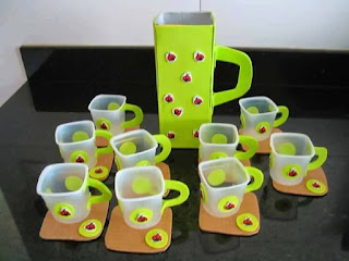 Reciclar Copinhos de Iogurte ou Frutinha