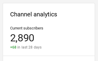 Check your  subscriber count -  Help