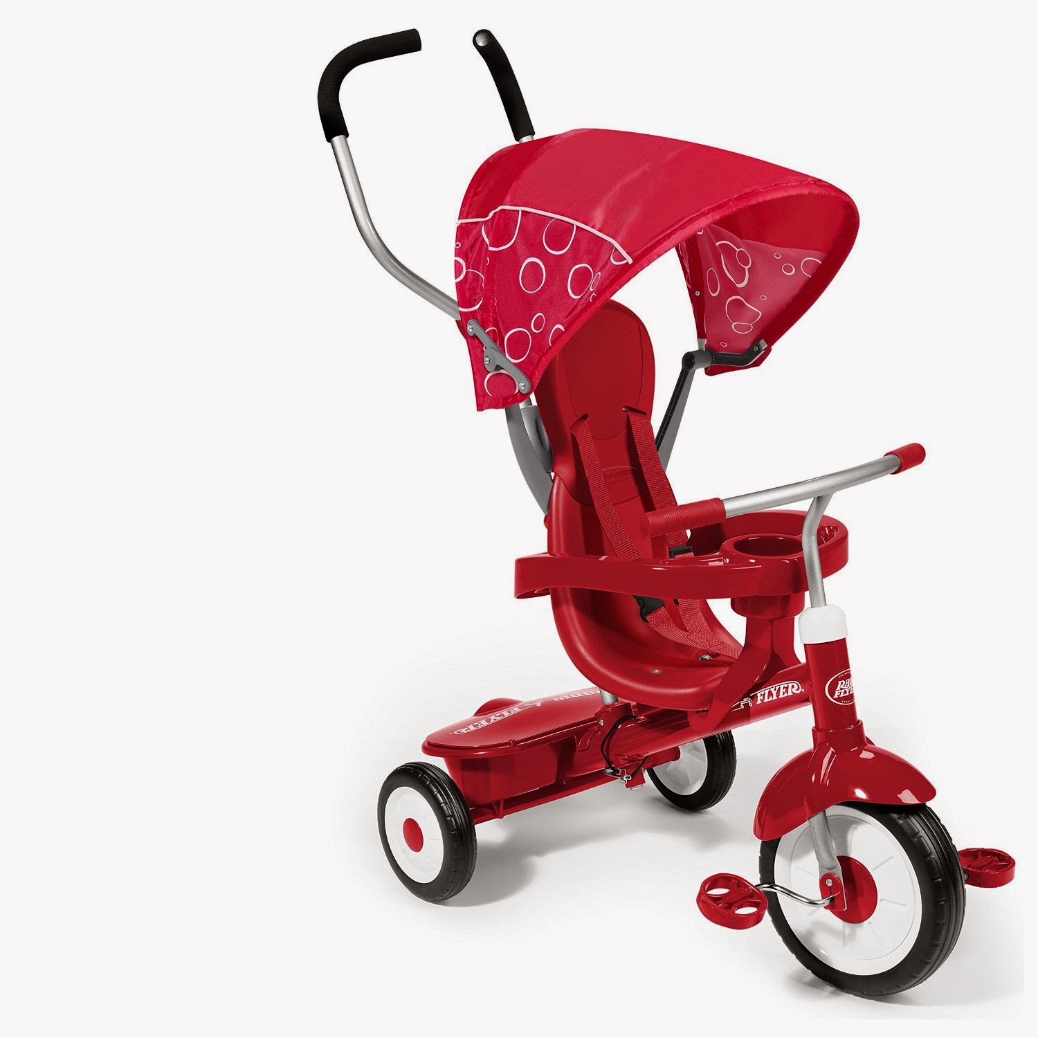 Radio Flyer 4-in-1 Trike, review, for children age 9 months to 5 years, convert from stroller to steering trike to learning to ride bike to classic trike
