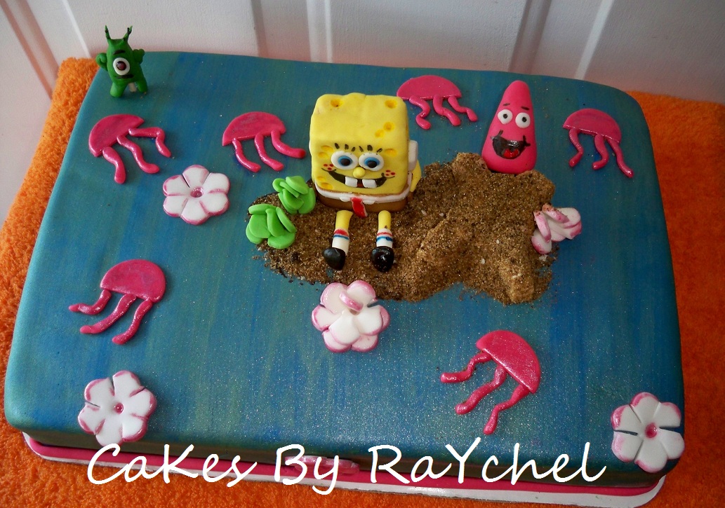 My Creative Way: Spongebob Squarepants Sheet Cake