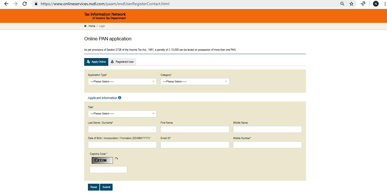 neft forms pan card correct your name in pan card online