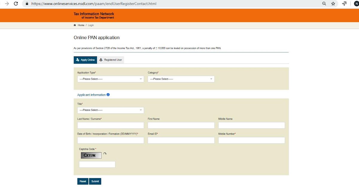 neft forms pan card correct your name in pan card online