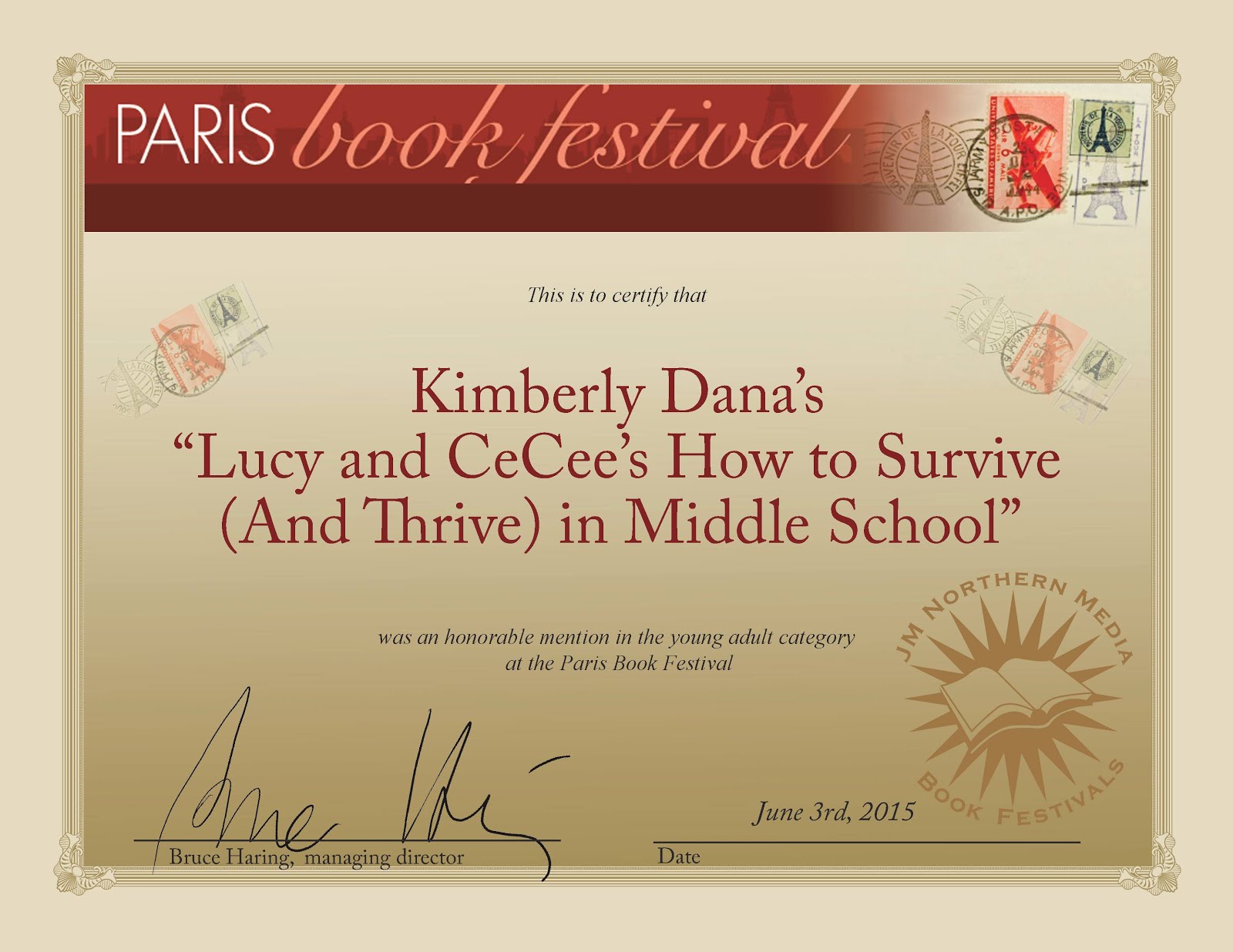 Paris Festival of Books Young Adult Award