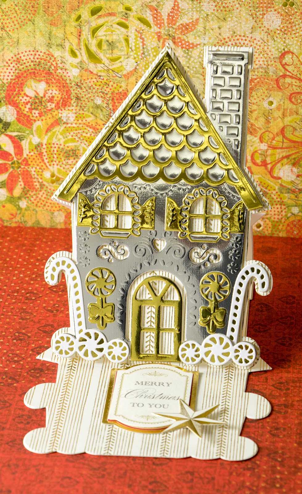 The Paper Boutique Anna Griffin Gingerbread House Easel Card Dies