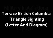 Terrace British Columbia Triangle Sighting (Letter And Diagram)