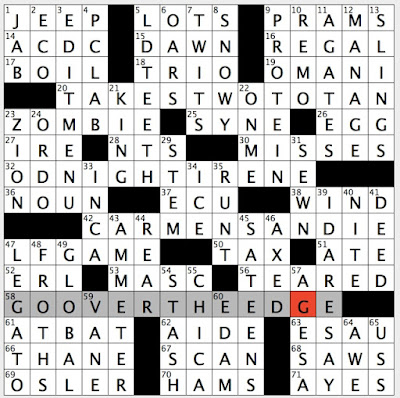 Rex Parker Does the NYT Crossword Puzzle: Hoopster's mantra / SAT 2-27-21 /  Renato's wife in Verdi's Un Ballo in Maschera / Actress  star Condor  / Trope seen in rom-coms /