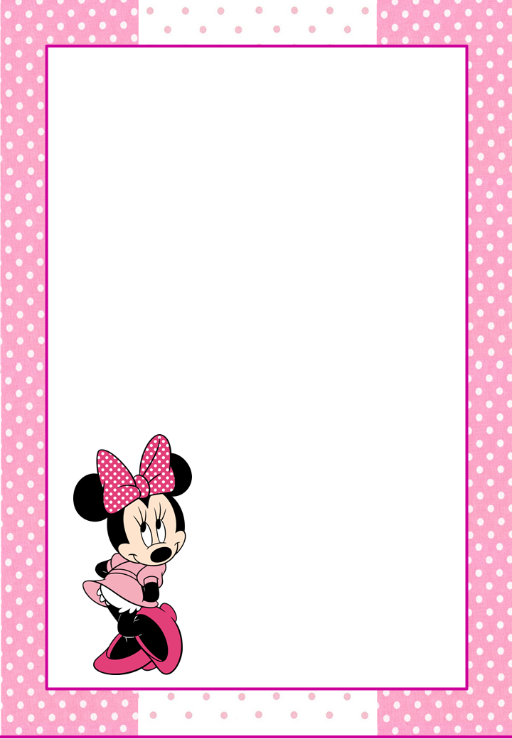 Minnie Free Printable Frames Invitations Or Cards Oh My Fiesta In 