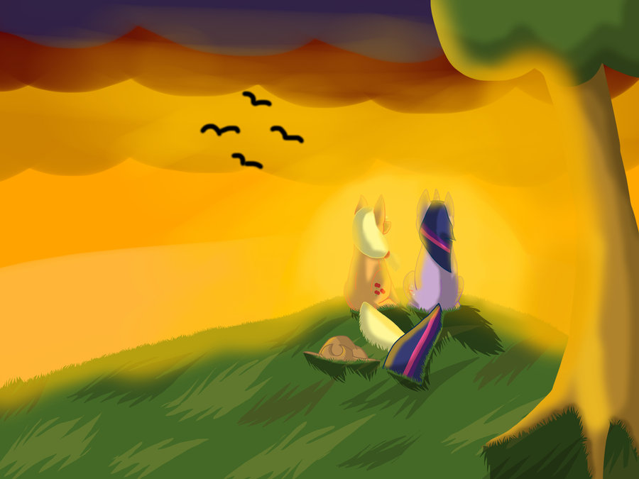 mlp__sunset_by_hagaine-d3evk9b.jpg