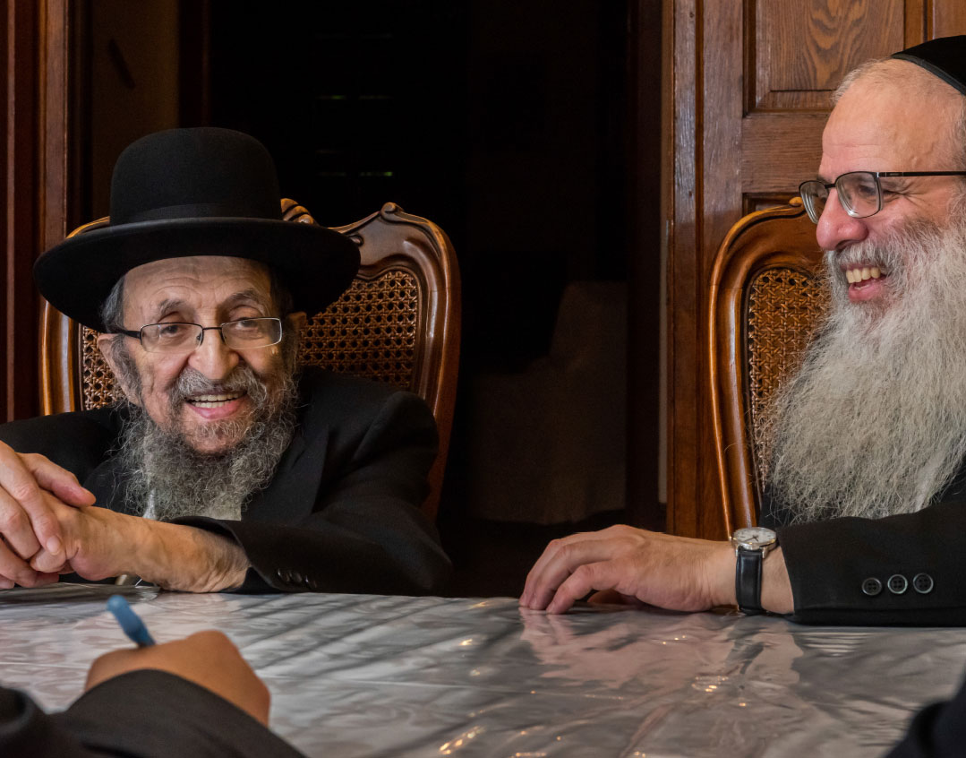 Emes Ve Emunah Rav Shmuel Rabbi Shafran And The President.