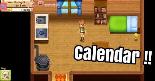 Calendar Harvest Moon Light Of Hope Guide Droid Harvest