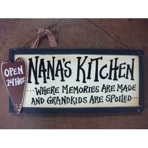 Kühlschrankmagnet Für Oma – „The Best Things Made In Nana's Kitchen Are Memories“, 6,3x8,9 Cm