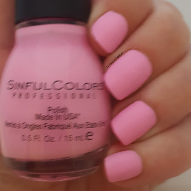 Bubble-gum-pink-nail-polish-with-a-matte-finish
