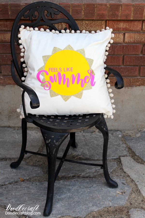 Feels Like Summer Patio Pillow DIY