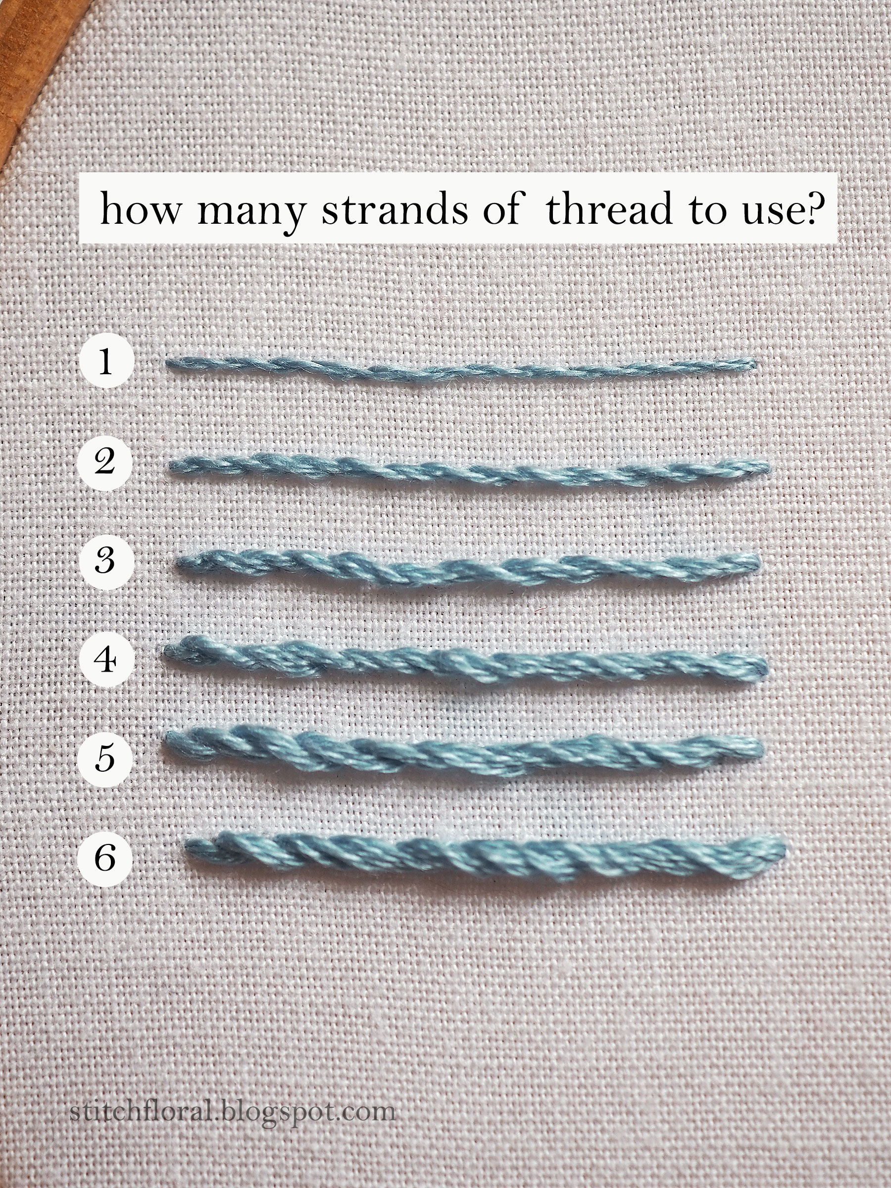 How Many Strands of Embroidery Floss To Use - Crewel Ghoul