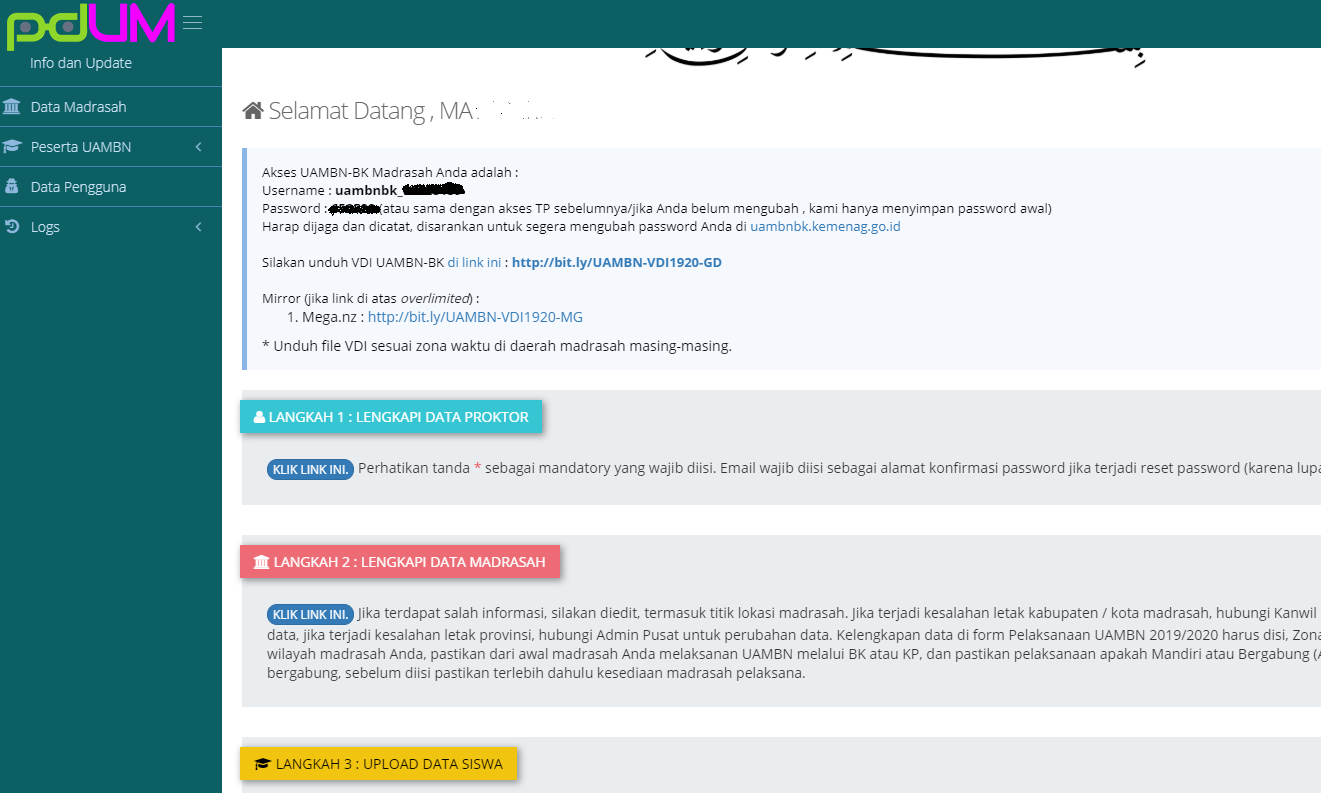 Cara Login Pdum Uambn Bk Madrasah Dan Mengisi Kelengkapan Data Guru Jugan