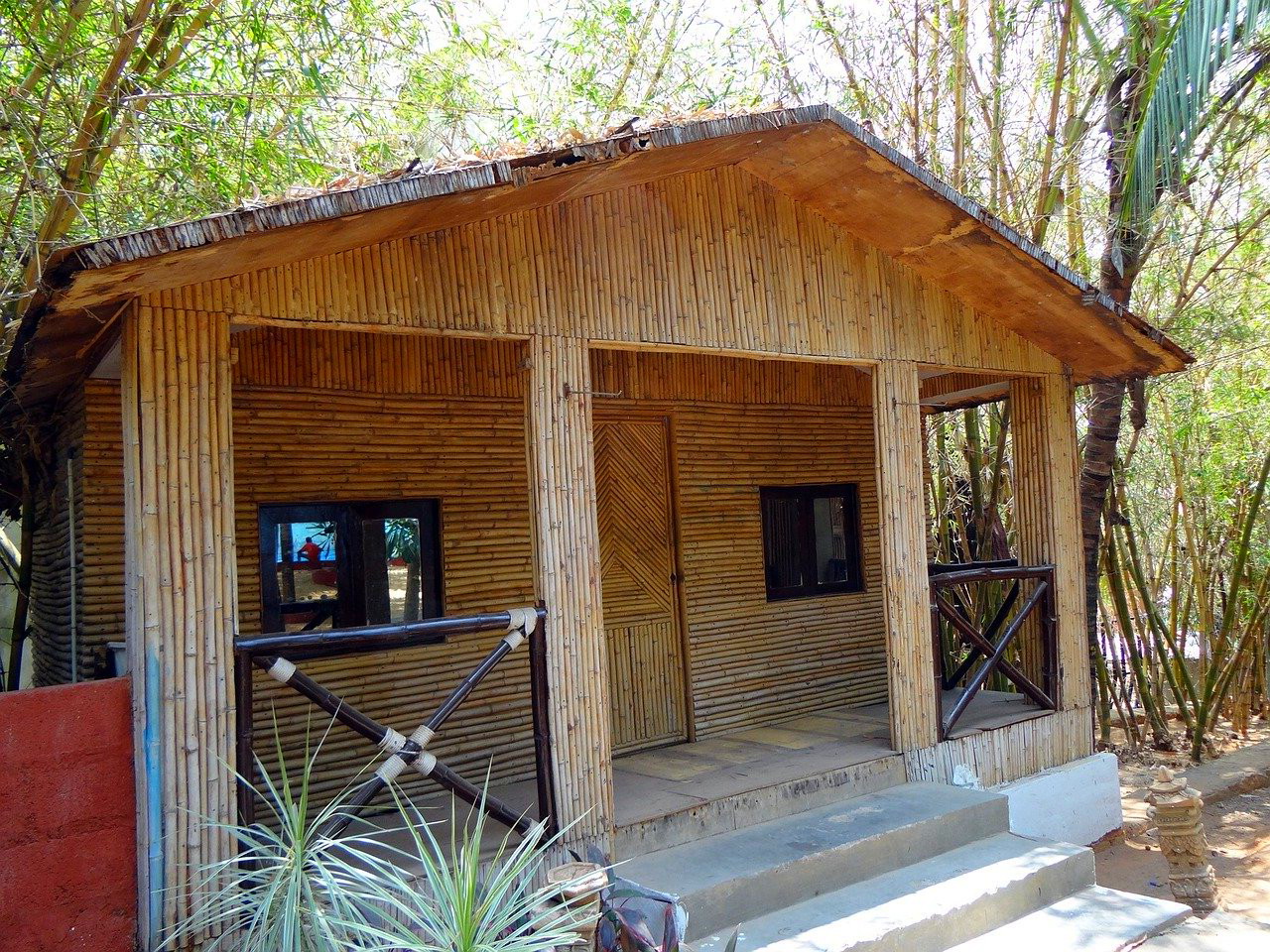 membuat rumah bambu tradisional