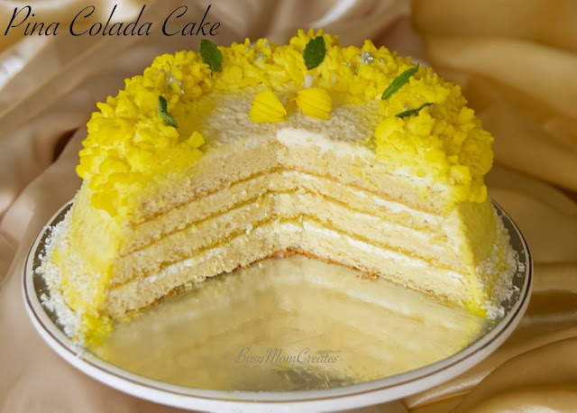 Piña Colada Cake (virgin)/ Pineapple Coconut Cake