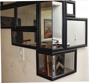 Puzzle Frame Corner Mirror