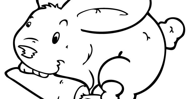 Kids Page: Rabbit For Kids Coloring Pages