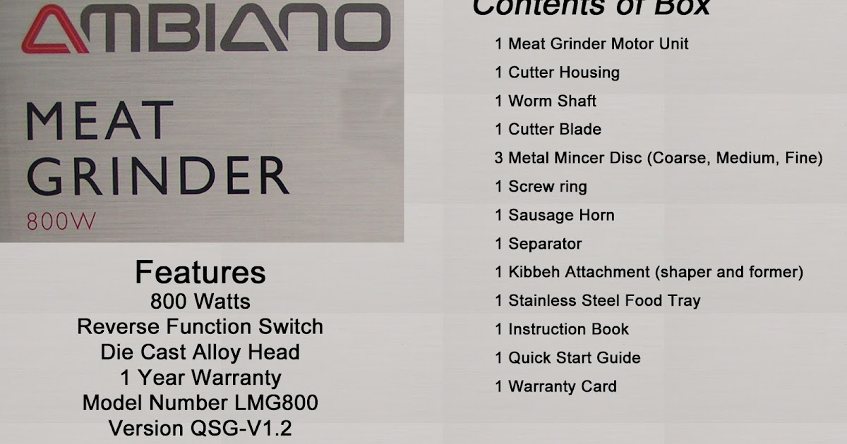 Grandpa Can Cook Aldi Ambiano Meat Grinder Sausage Maker Unboxing