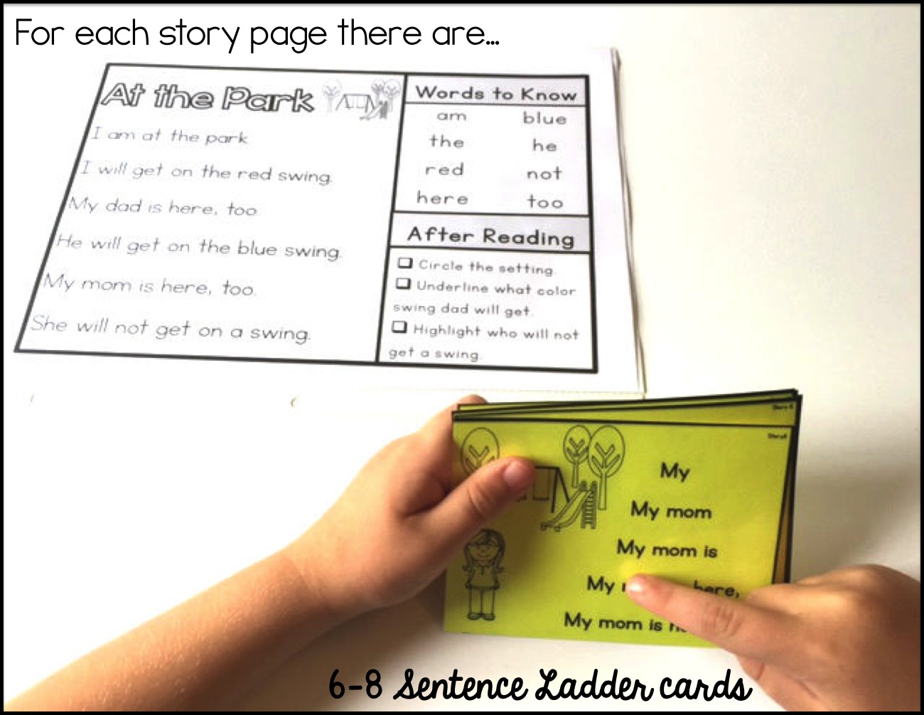 Sarah's First Grade Snippets Sight Word Sentence Ladders
