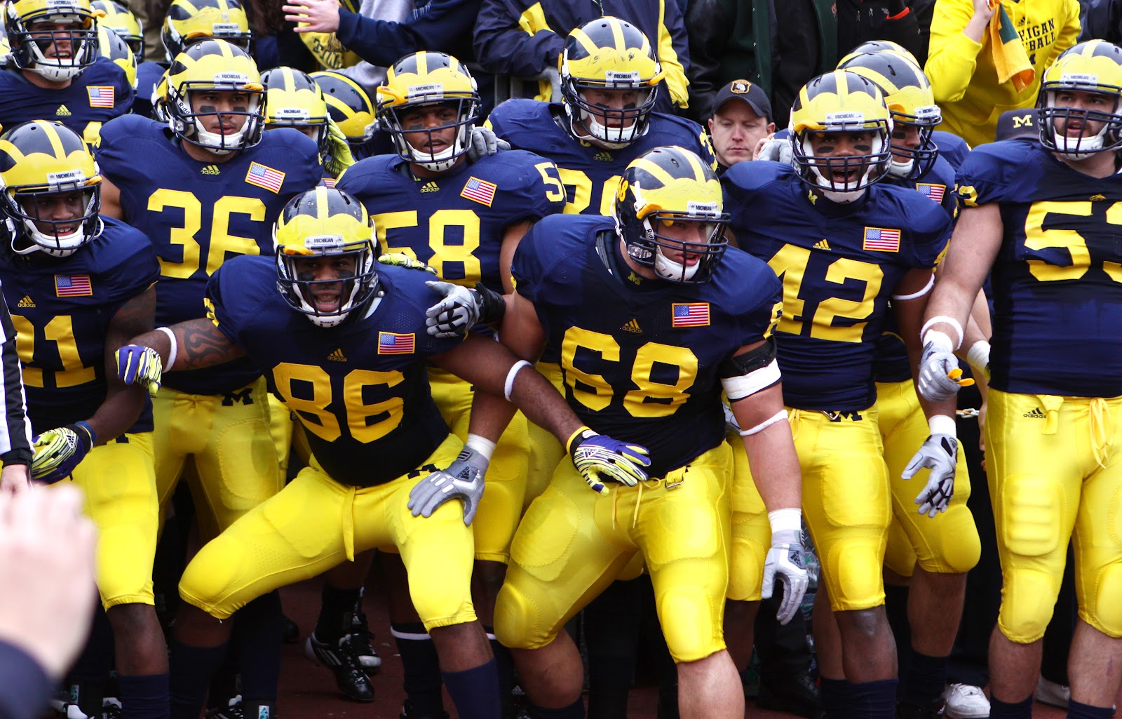 Blonde Hair on the Field: Michigan Football - wide 1