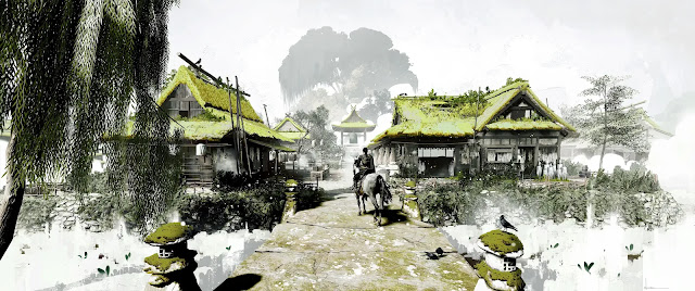 الكشف عن مجموعة صور تصاميم من عالم لعبة Ghost of Tsushima قبل إطلاقها الرسمي 