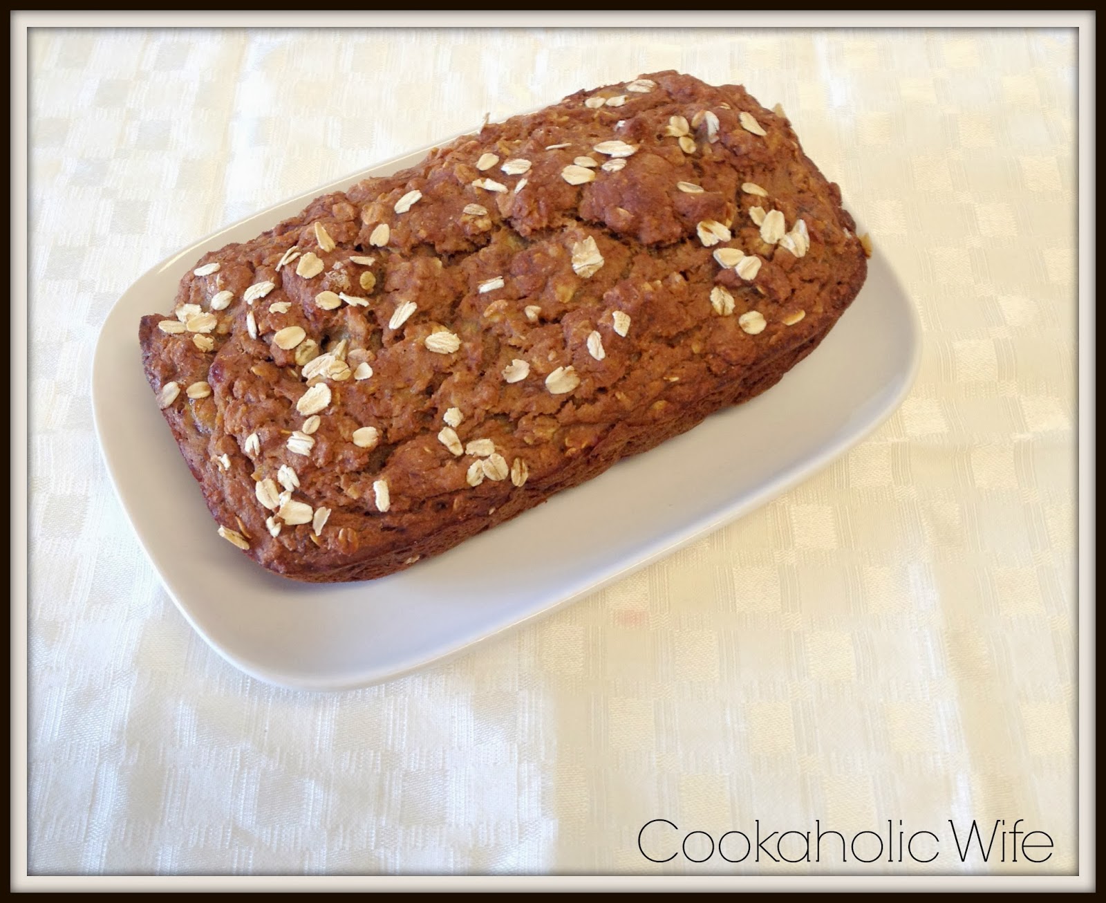 Banana Applesauce Oatmeal Bread - Cookaholic Wife