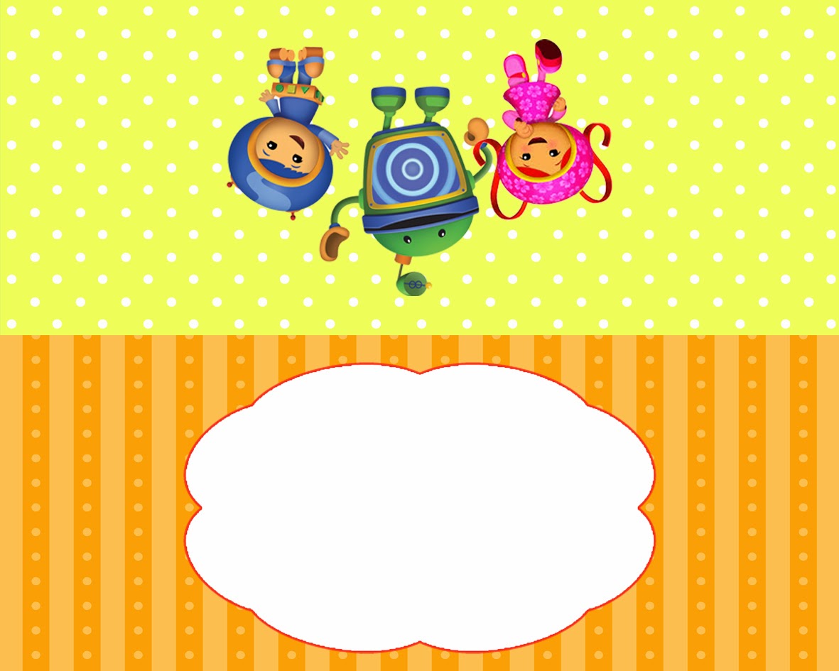 Umizoomi: Free Printable Candy Bar Labels. Candy Bags Label.