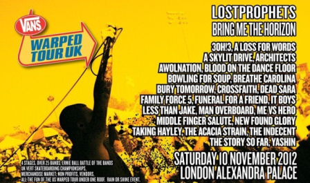 warped tour 2012 dates
