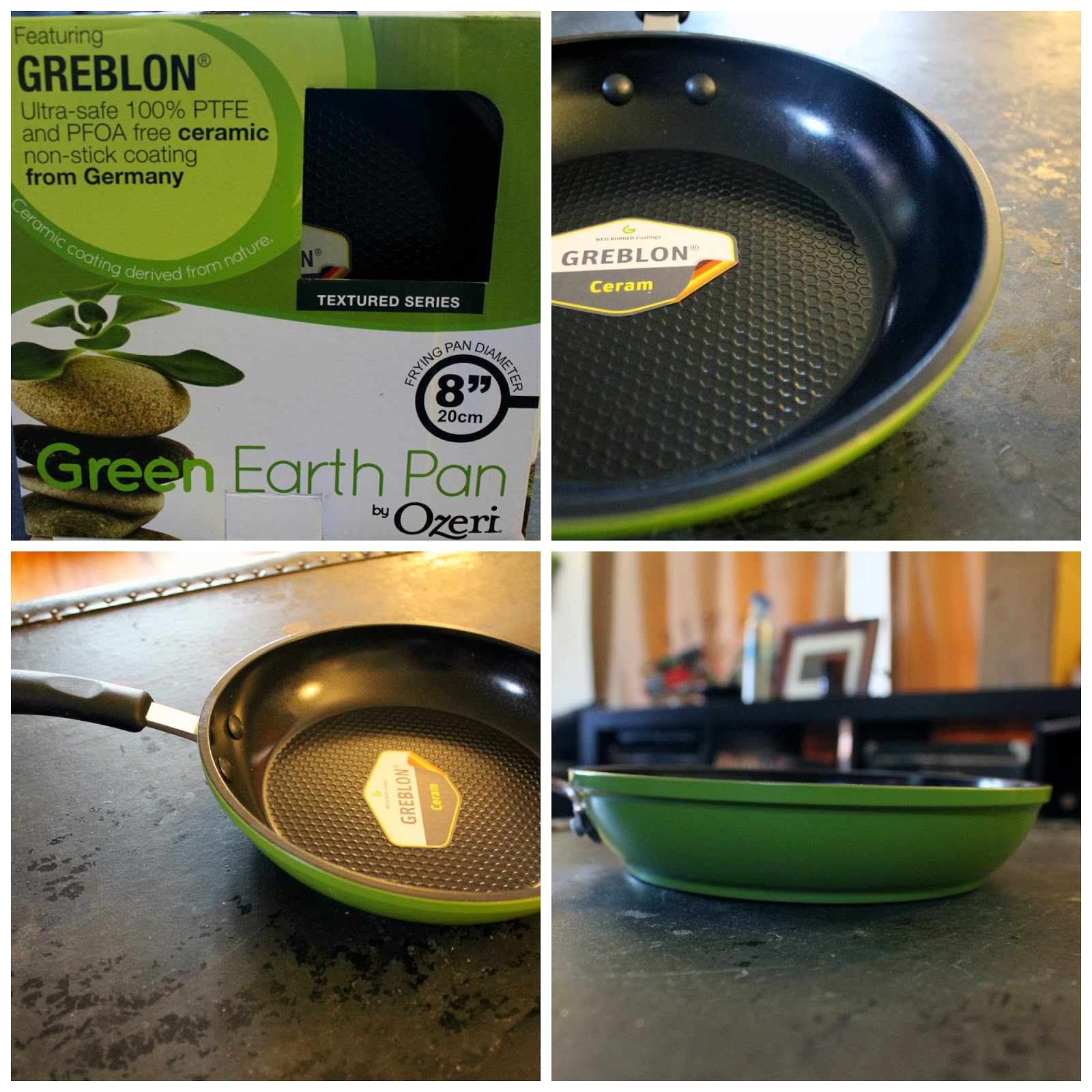 Ameliaesque 8" Green Earth Frying Pan by Ozeri