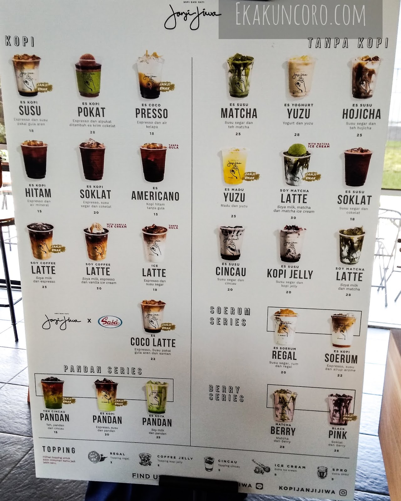 Menu Kopi Janji Jiwa Best Seller Cara Golden