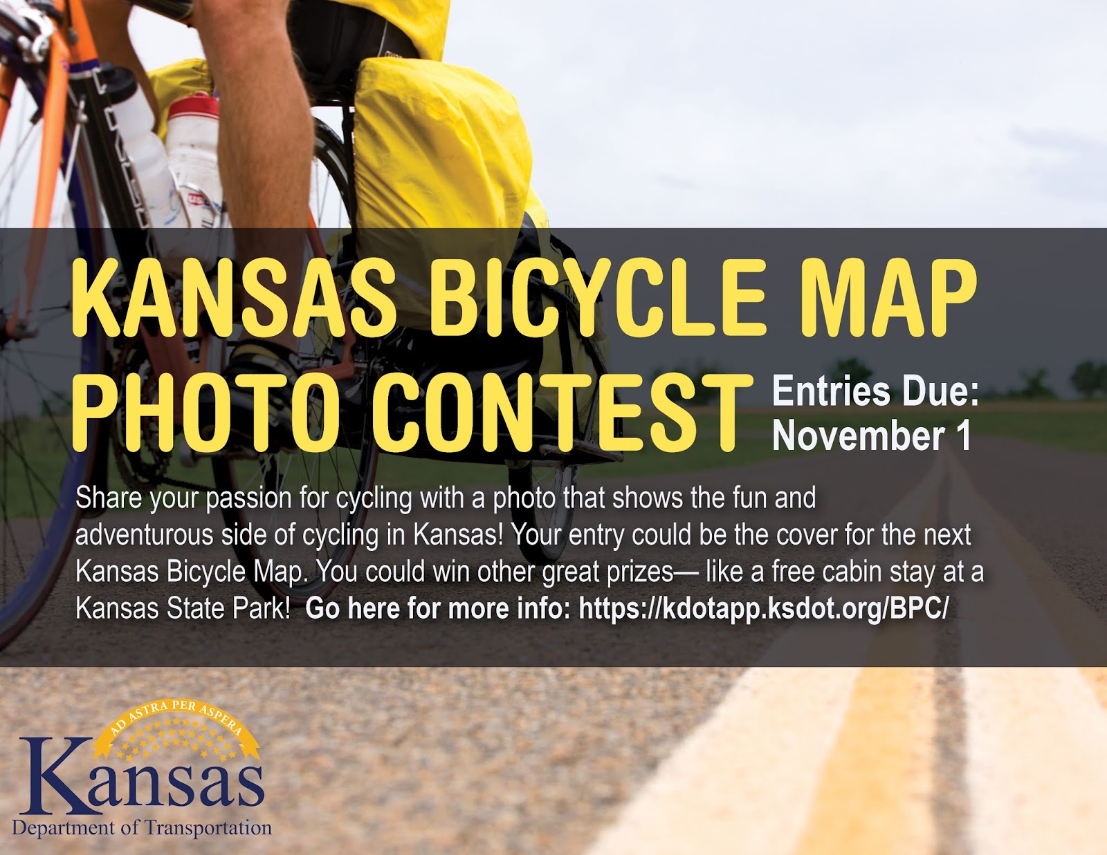 Kansas Transportation Kansas Bicycle Map Photo Contest now underway