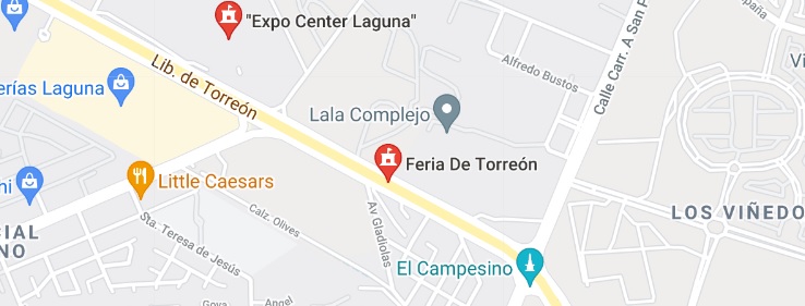 Mapa de Ubicación de recinto Feria Torreón. Mapa de Ubicación de recinto Feria Torreón.