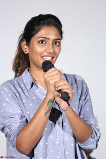 Poojita Super Cute Smile in Blue Top black Trousers at Darsakudu press meet ~ Celebrities Galleries 008